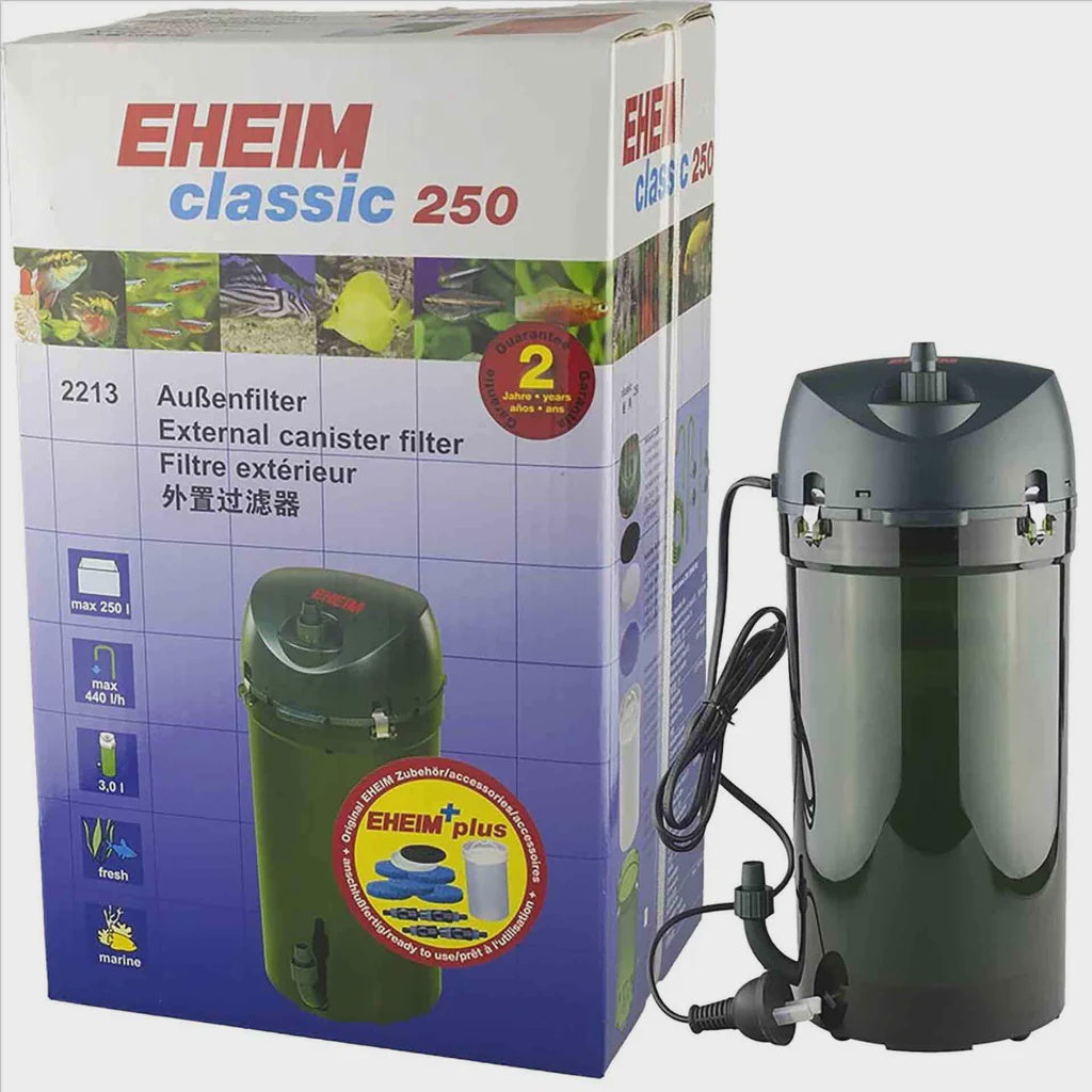 Eheim Classic 350 - 2215 (With Sponge and Bio Media) Canister Filter