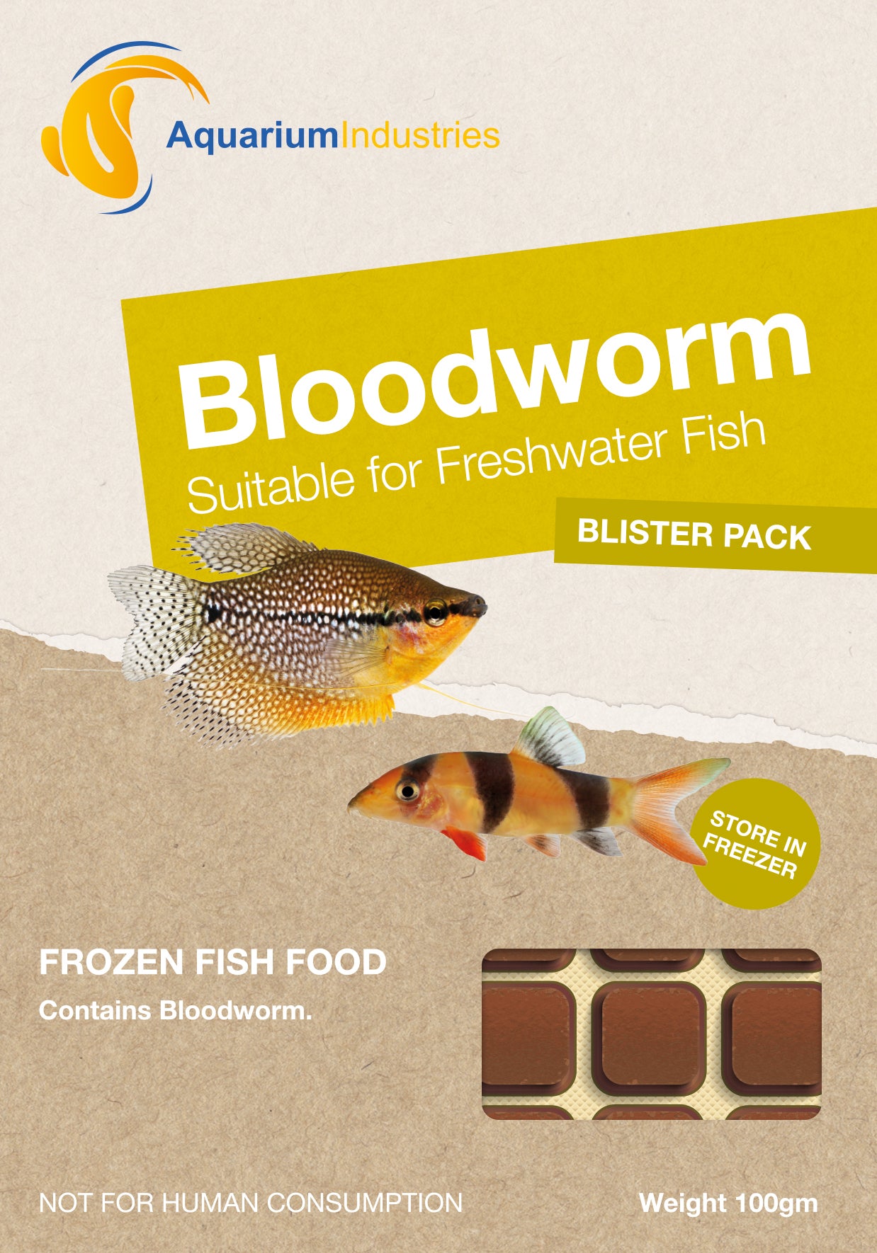 Aquarium Industries Frozen Blood Worms